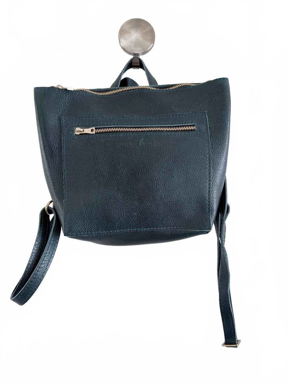 Portland Leather Goods Small Tote Backpack Boreal